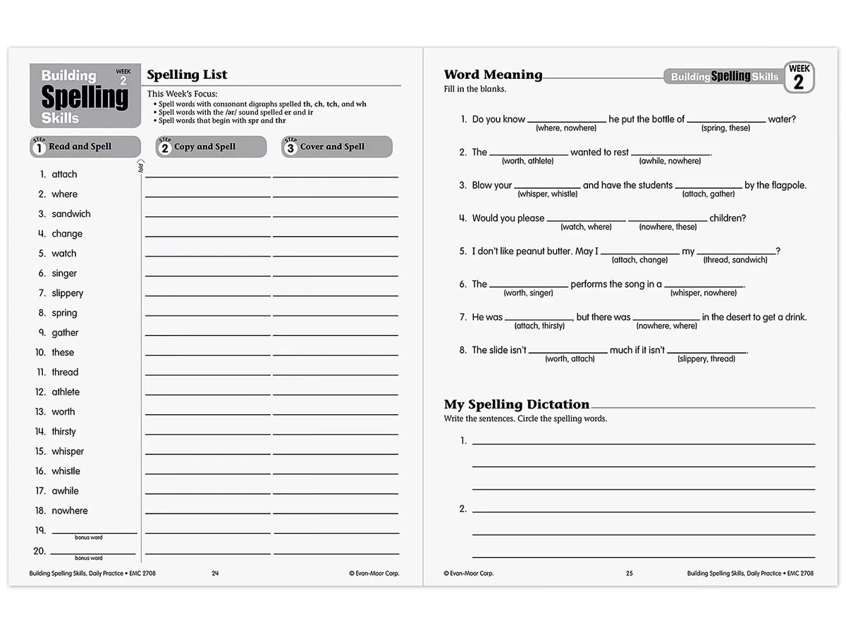 Building Spelling Skills Workbook - Gr. 4 - US 6353