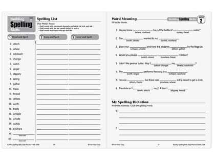 Building Spelling Skills Workbook - Gr. 4 - US 6353