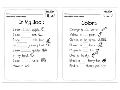 Sight-Word Poetry Workbook - US 3991