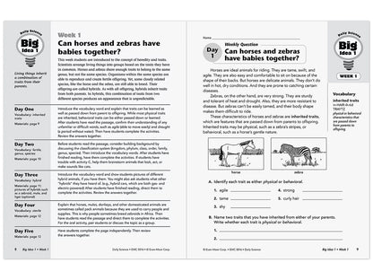 Daily Science Reproducible Activities Workbook - Gr. 6 - US 6119
