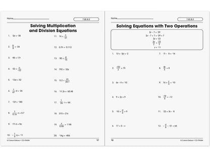 The 100+ Series™ Pre-Algebra Workbook - US 7061