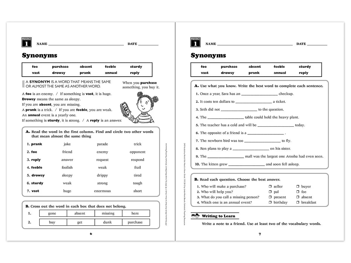 240 Words Kids Need to Know Workbook - Gr. 3 - US 9044