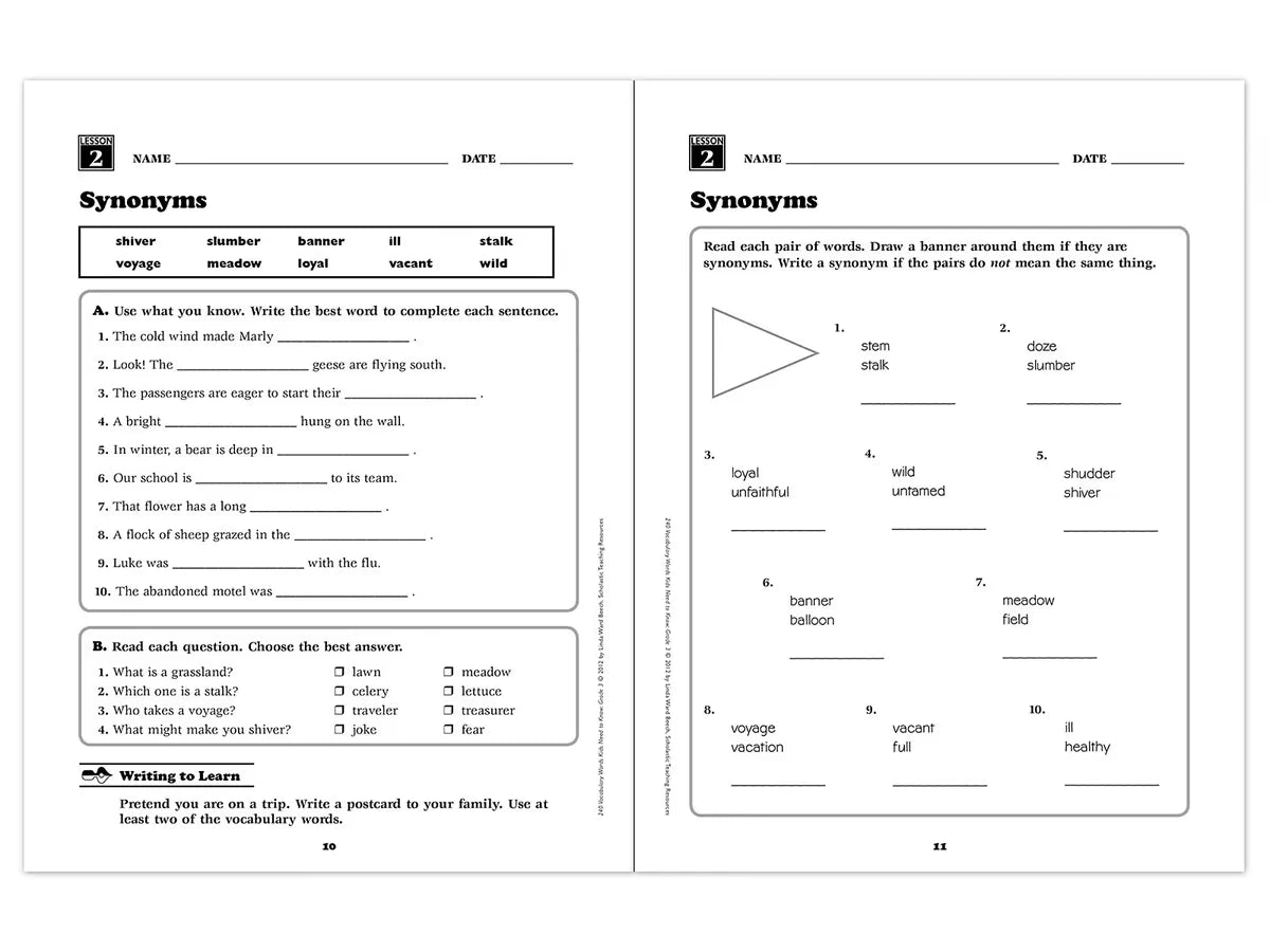 240 Words Kids Need to Know Workbook - Gr. 3 - US 9044