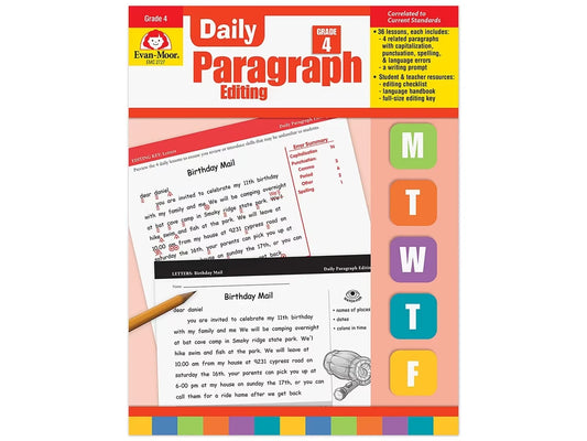 Daily Paragraph Editing Workbook - Gr. 4 - US 4748