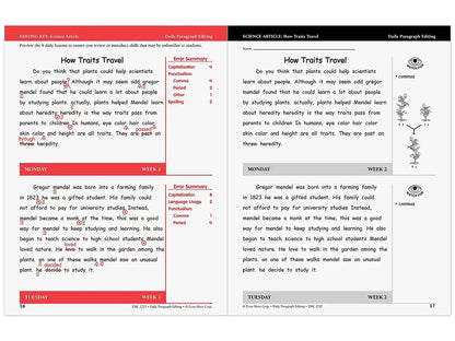 Daily Paragraph Editing Workbook - Gr. 4 - US 4748