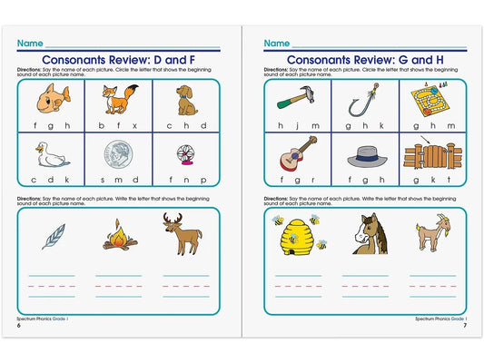 Spectrum® Phonics Workbook - Gr. 1 - US 1421