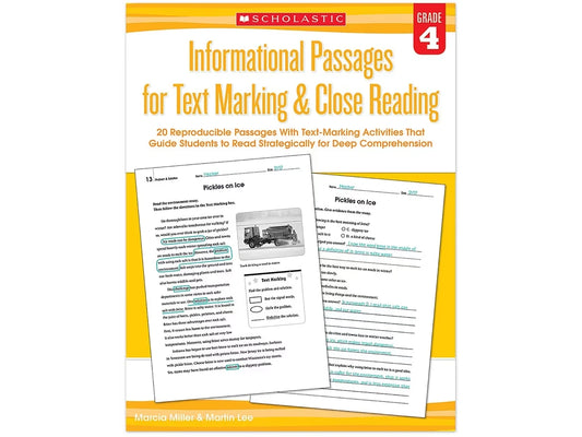 Text Marking & Close Reading Workbook - Gr. 4 - US 1981
