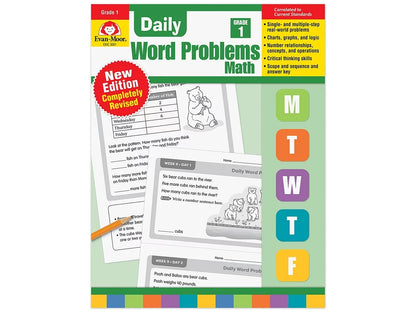 Daily Word Problems Workbook - Gr. 1 - US 5887