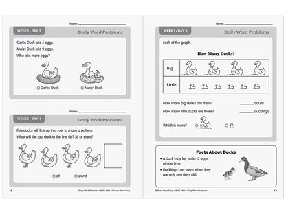 Daily Word Problems Workbook - Gr. 1 - US 5887