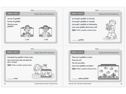 Daily Word Problems Workbook - Gr. 1 - US 5887