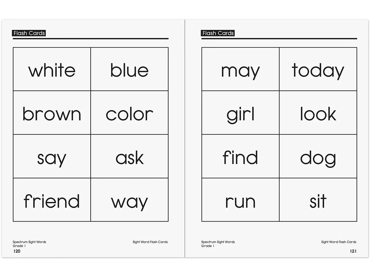 Spectrum® Sight-Words Workbook - Gr. 1 - US 8400