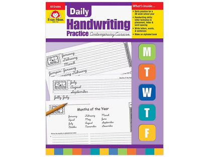 Contemporary Cursive Daily Handwriting Practice Workbook - US 7332