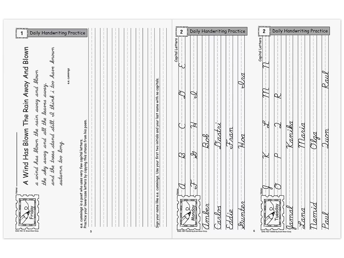 Contemporary Cursive Daily Handwriting Practice Workbook - US 7332