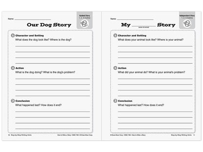 How to Write a Story Workbook - Gr. 1-3 - US 6387