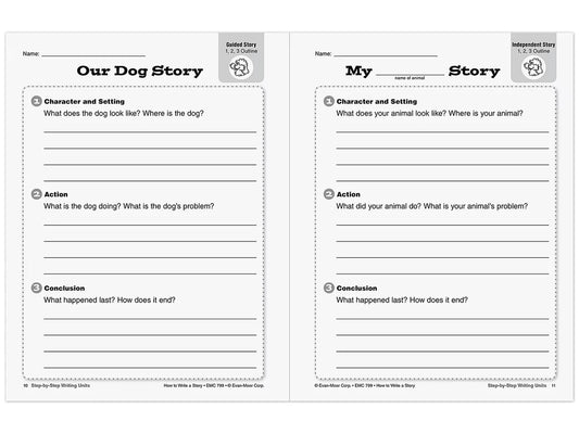 How to Write a Story Workbook - Gr. 1-3 - US 6387