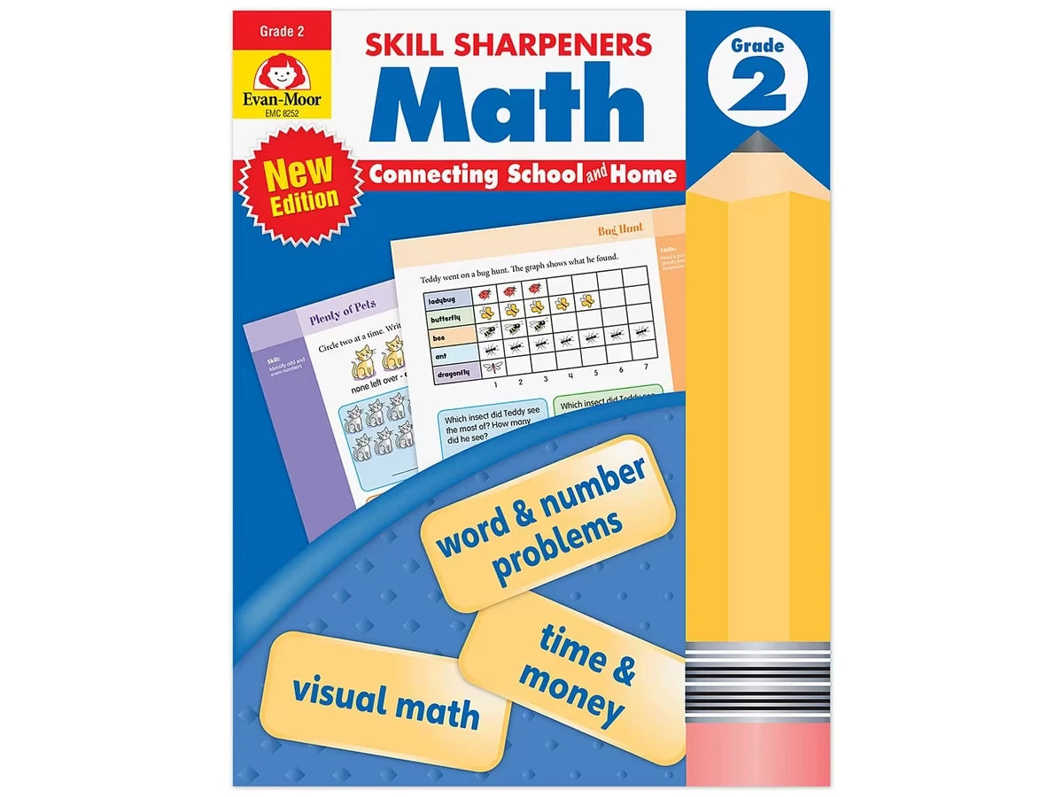 Math Skill Sharpeners Workbook - Gr. 2 - US 9782