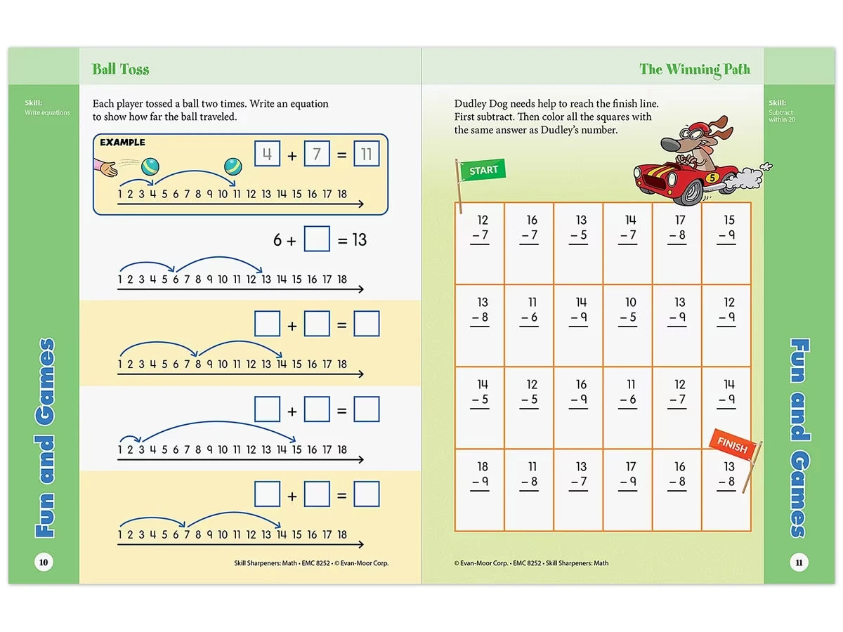 Math Skill Sharpeners Workbook - Gr. 2 - US 9782