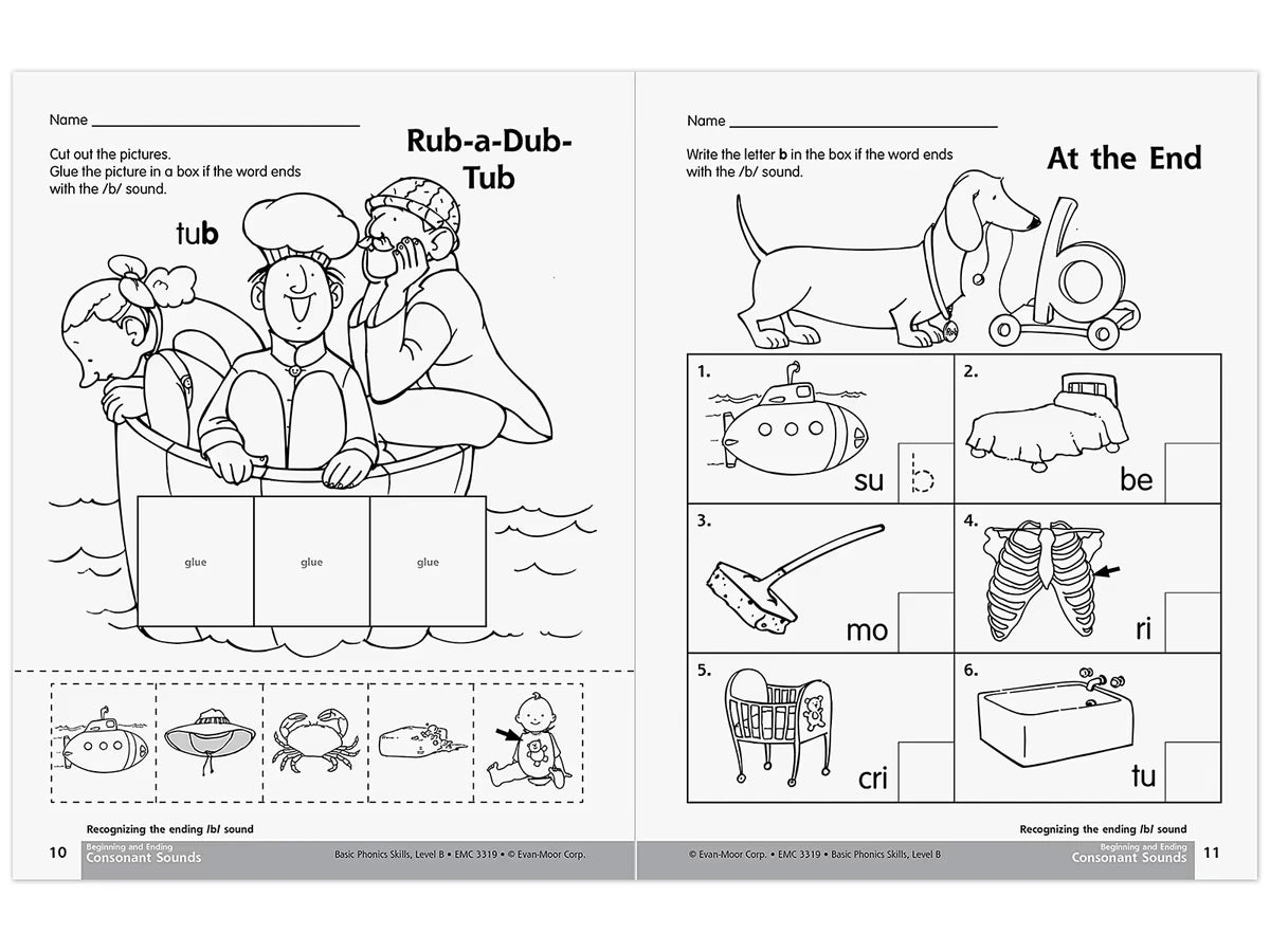Basic Phonics Skills Workbook - K-Gr. 1 - US 4972