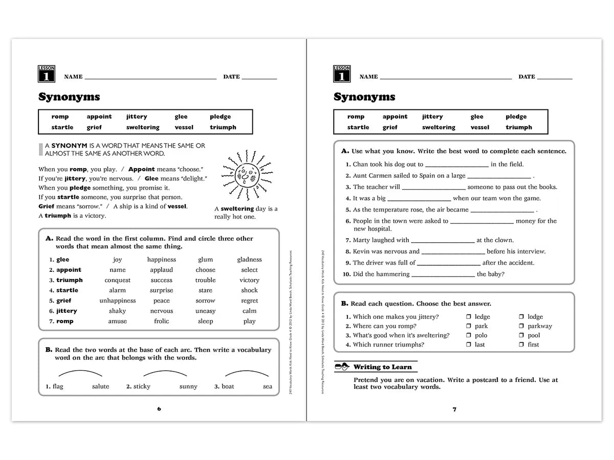240 Words Kids Need to Know Workbook - Gr. 4 - US 6739