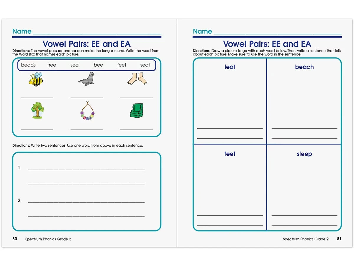 Spectrum® Phonics Workbook - Gr. 2 - US 3332