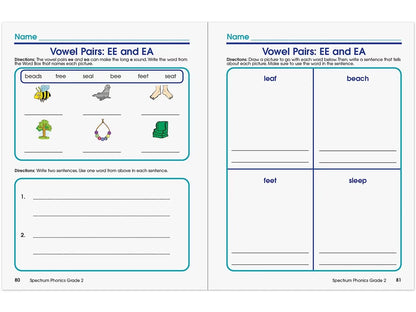 Spectrum® Phonics Workbook - Gr. 2 - US 3332