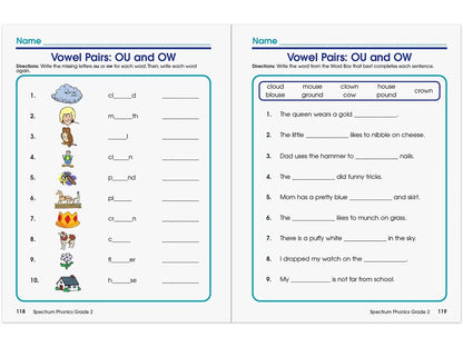 Spectrum® Phonics Workbook - Gr. 2 - US 3332