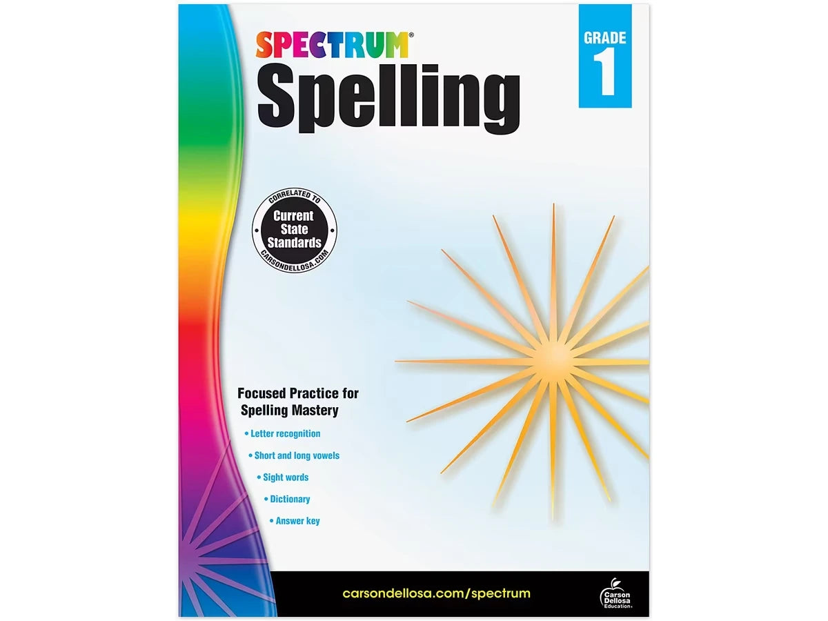 Spectrum® Spelling Workbook - Gr. 1 - US 3690