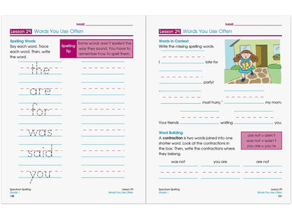 Spectrum® Spelling Workbook - Gr. 1 - US 3690