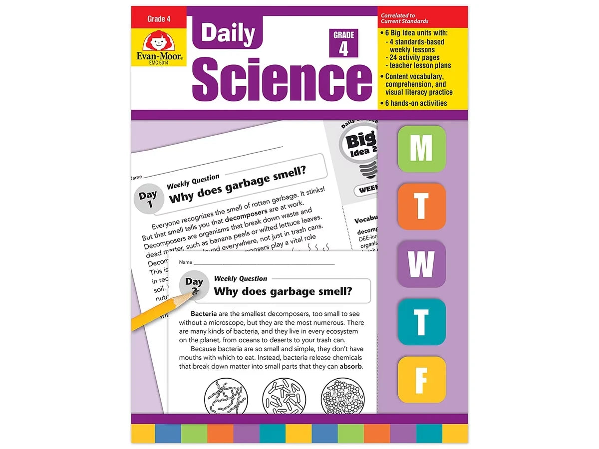 Daily Science Reproducible Activities Workbook - Gr. 4 - US 5255