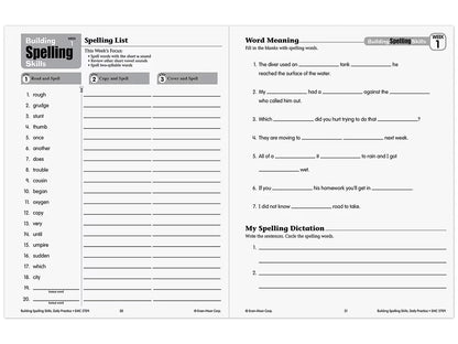 Building Spelling Skills Workbook - Gr. 5 - US 6442