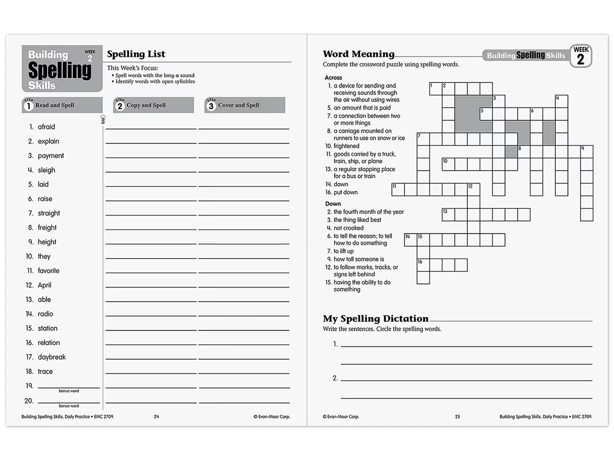 Building Spelling Skills Workbook - Gr. 5 - US 6442