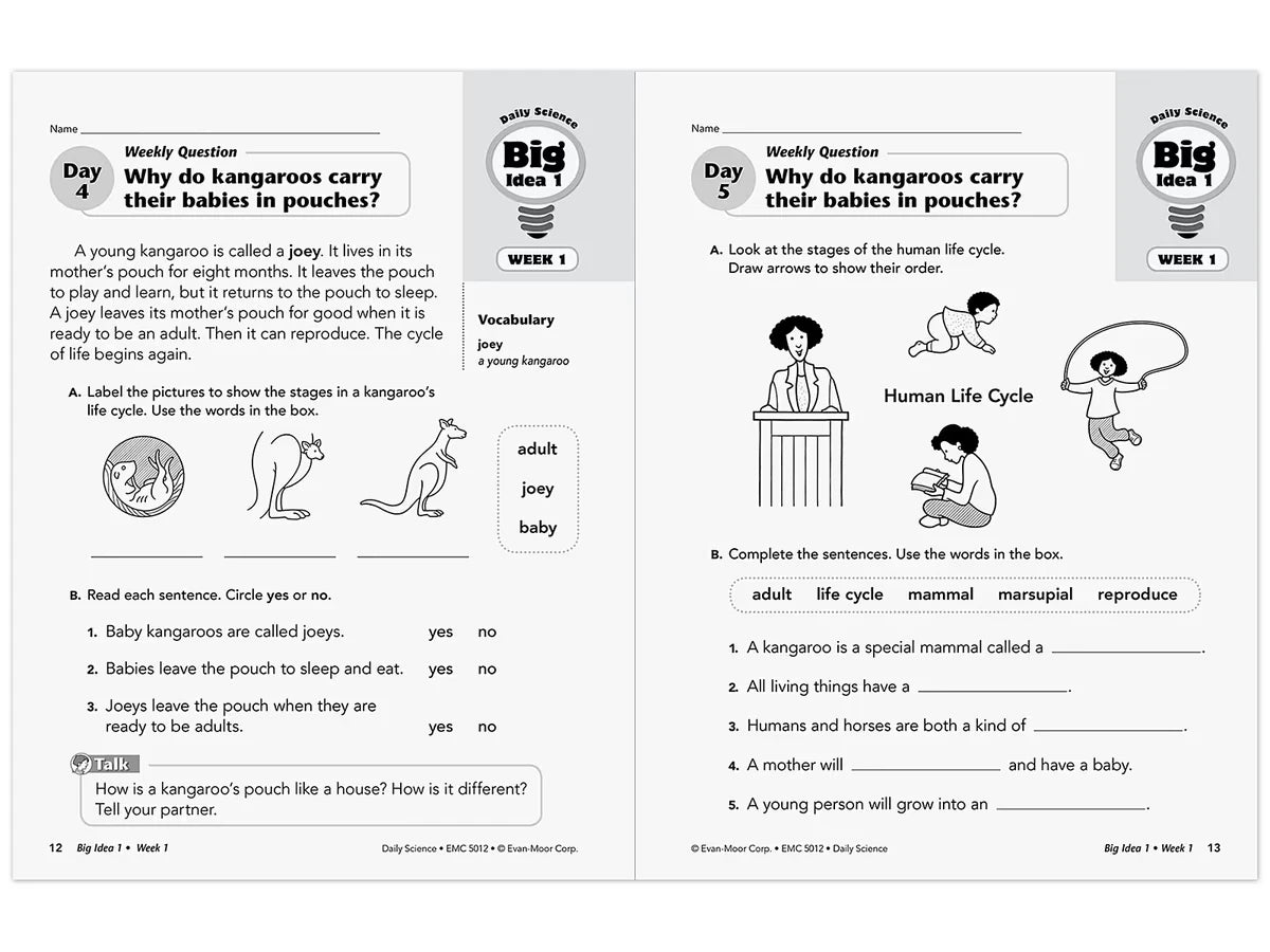 Daily Science Reproducible Activities Workbook - Gr. 2 - US 2898