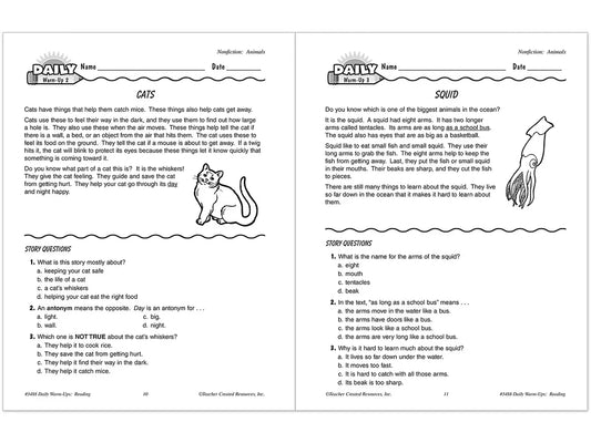 Reading Daily Warm-Ups Workbook - Gr. 2 - US 7732
