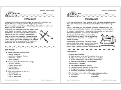 Reading Daily Warm-Ups Workbook - Gr. 2 - US 7732