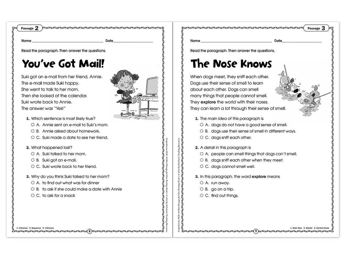 Comprehension Skills Workbook - Gr. 1 - US 3044