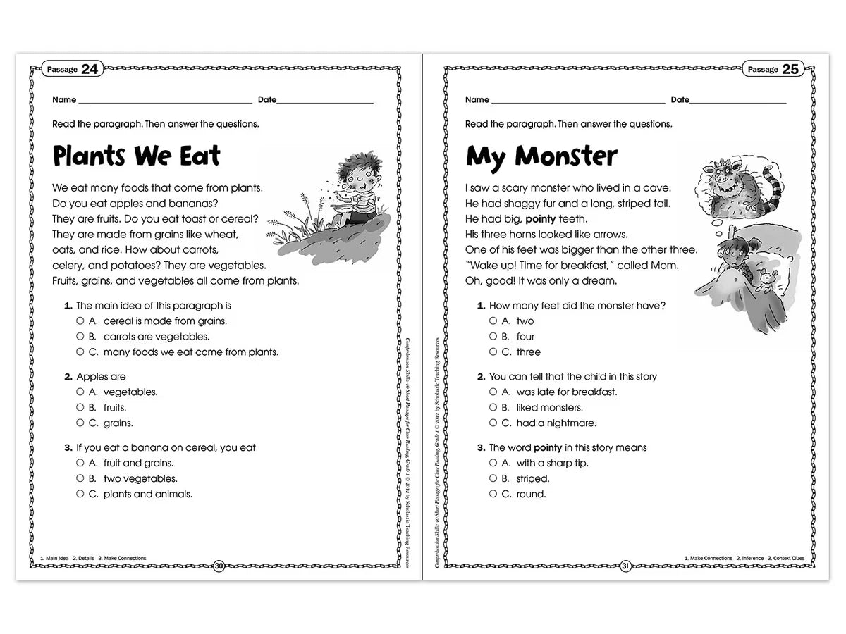 Comprehension Skills Workbook - Gr. 1 - US 3044
