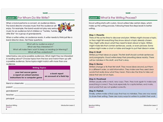 Spectrum® Writing Workbook - Gr. 4 - US 7247