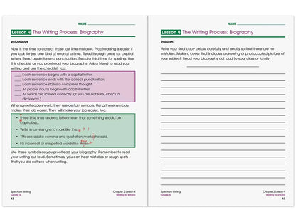 Spectrum® Writing Workbook - Gr. 4 - US 7247