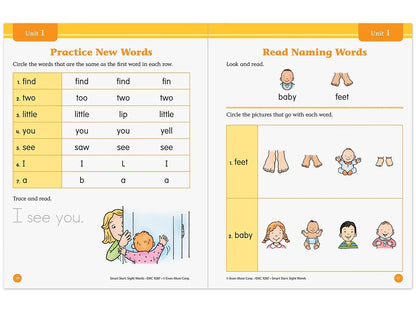 Sight-Words Smart Start Workbook - Pre-K - US 3941