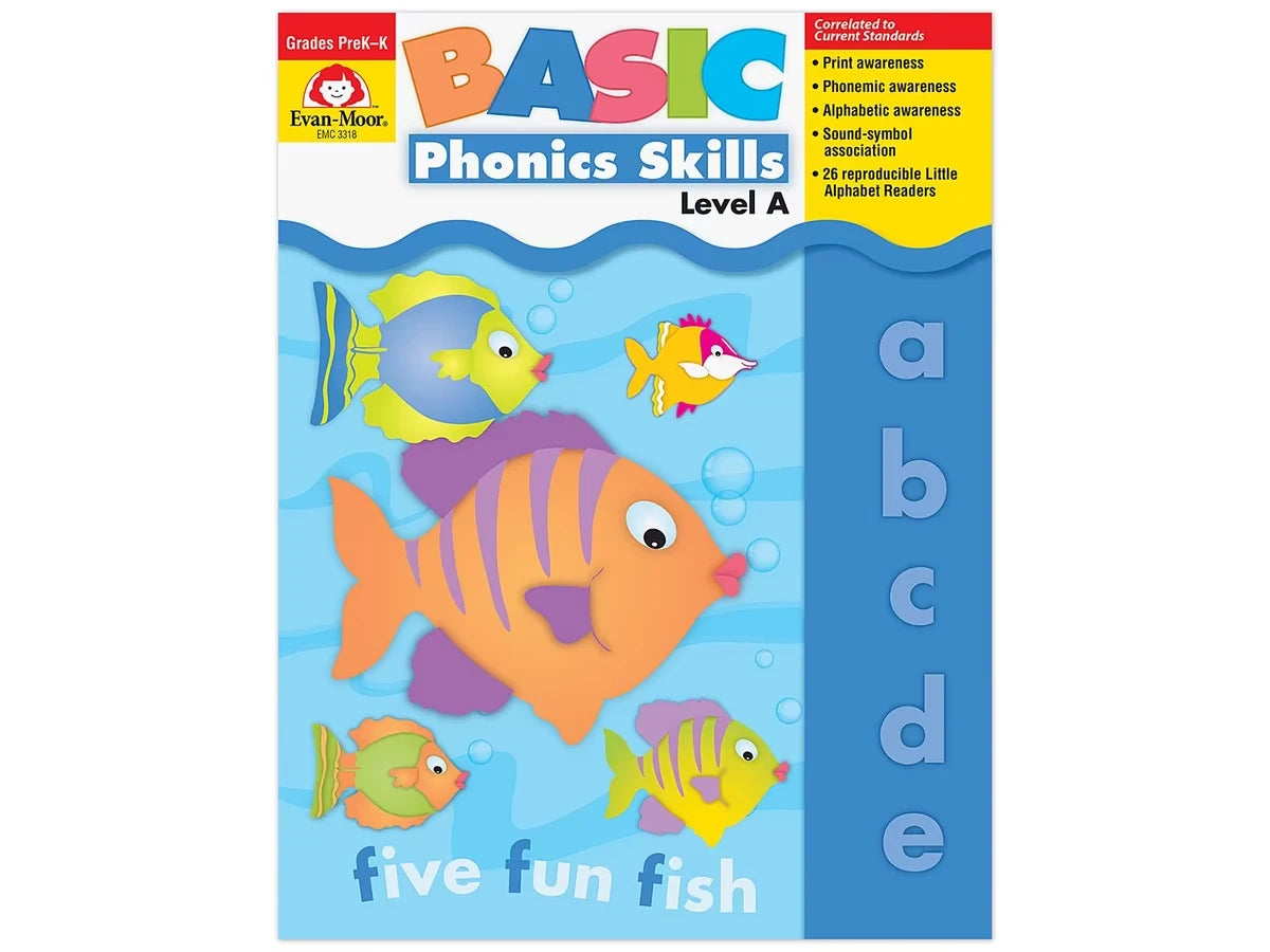 Basic Phonics Skills Workbook - Pre K-K - US 2729