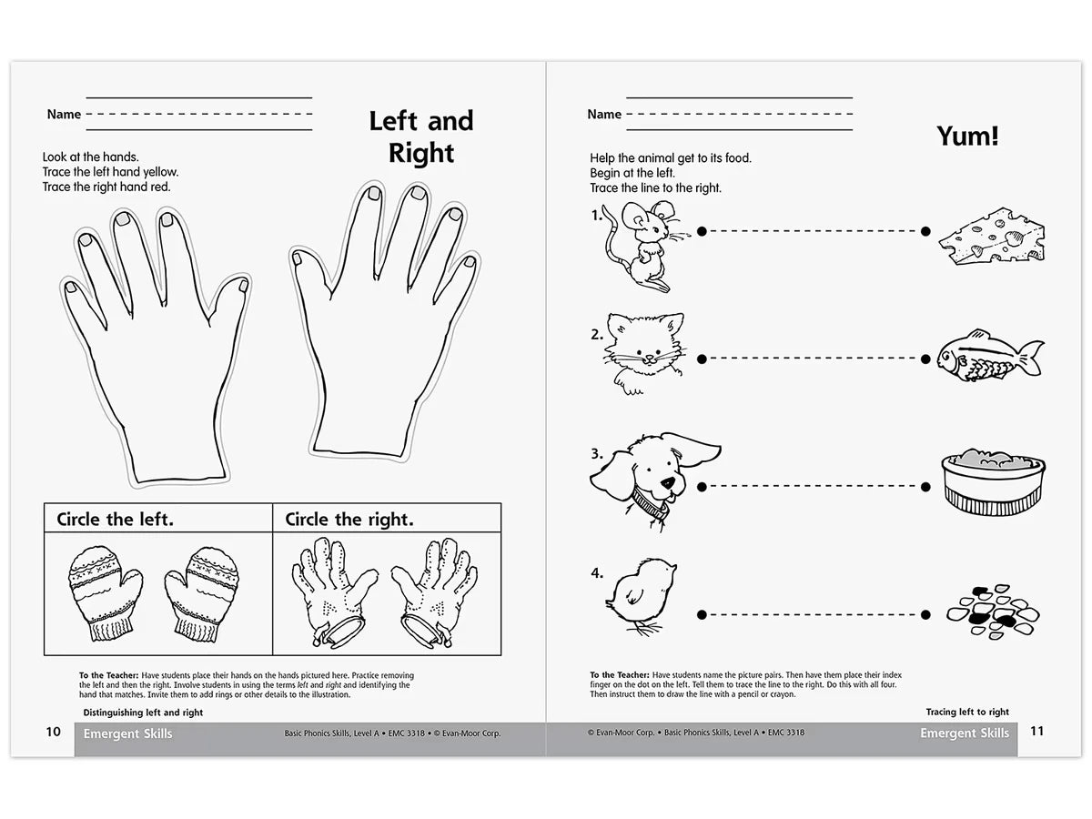 Basic Phonics Skills Workbook - Pre K-K - US 2729