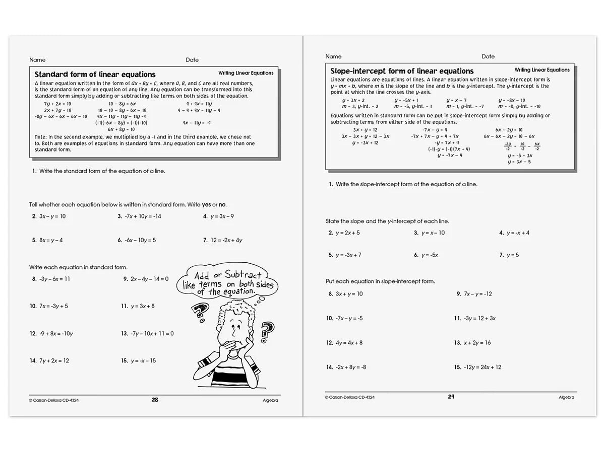 Algebra Success Workbook - US 1700