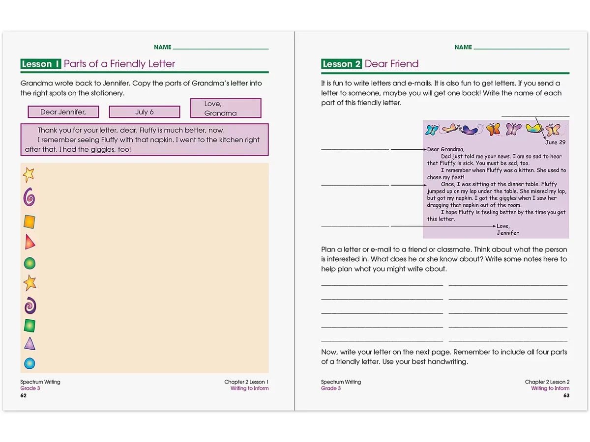 Spectrum® Writing Workbook - Gr. 3 - US 1653