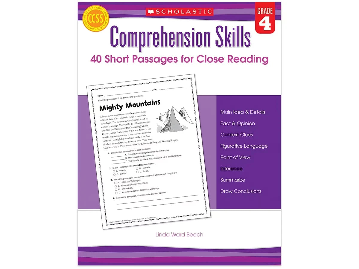Comprehension Skills Workbook - Gr. 4 - US 8610