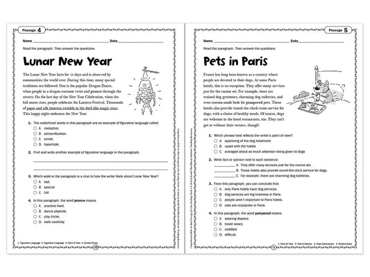 Comprehension Skills Workbook - Gr. 4 - US 8610