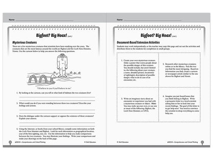 Comprehension and Critical Thinking Workbook - Gr. 5 - US 4226