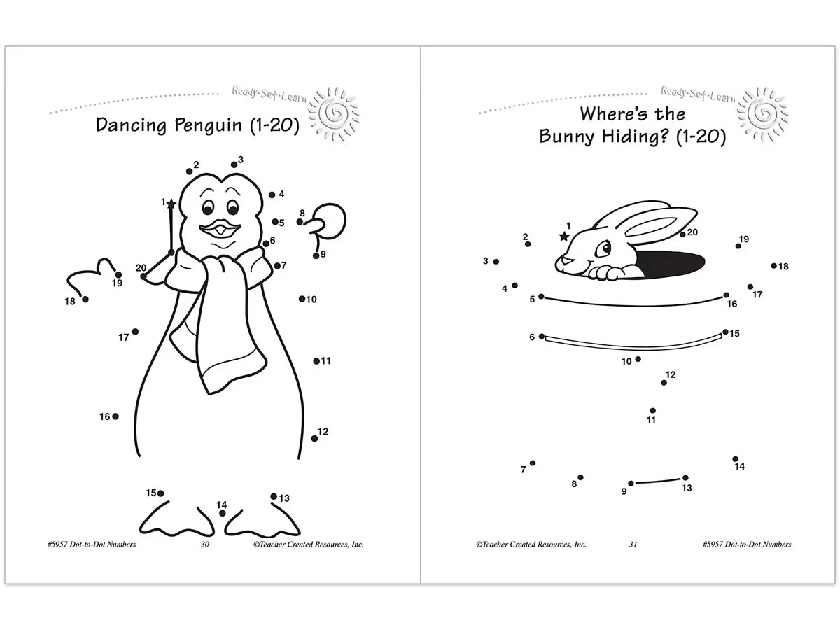Dot-To-Dot Numbers Workbook - US 9826