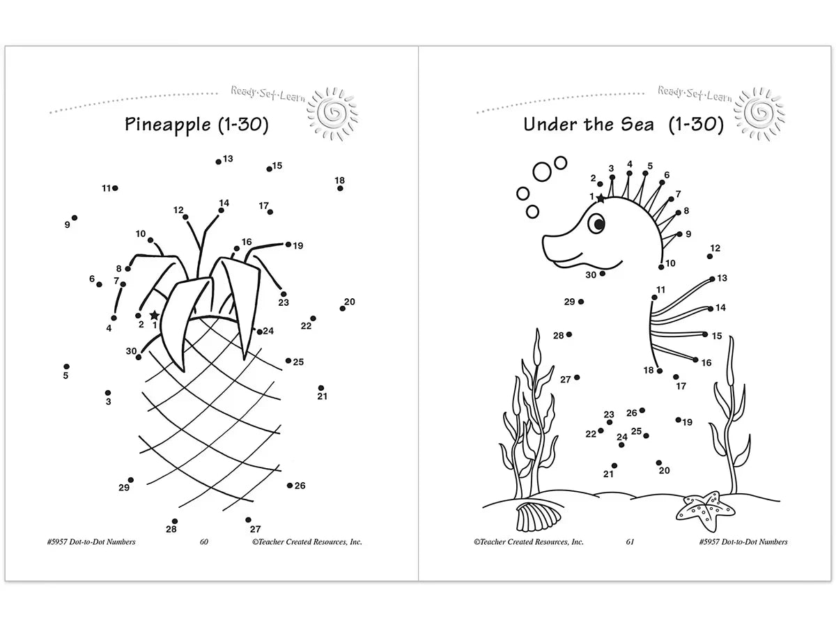 Dot-To-Dot Numbers Workbook - US 9826