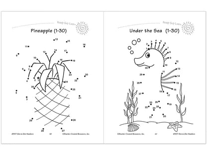 Dot-To-Dot Numbers Workbook - US 9826