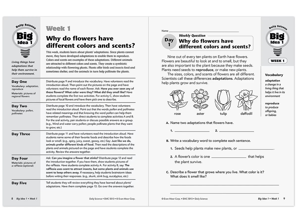 Daily Science Reproducible Activities Workbook - Gr. 3 - US 9611